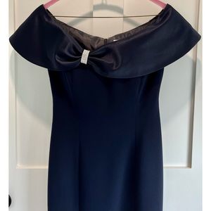 Junnie Leigh brand Navy Blue MOB dress for petite woman